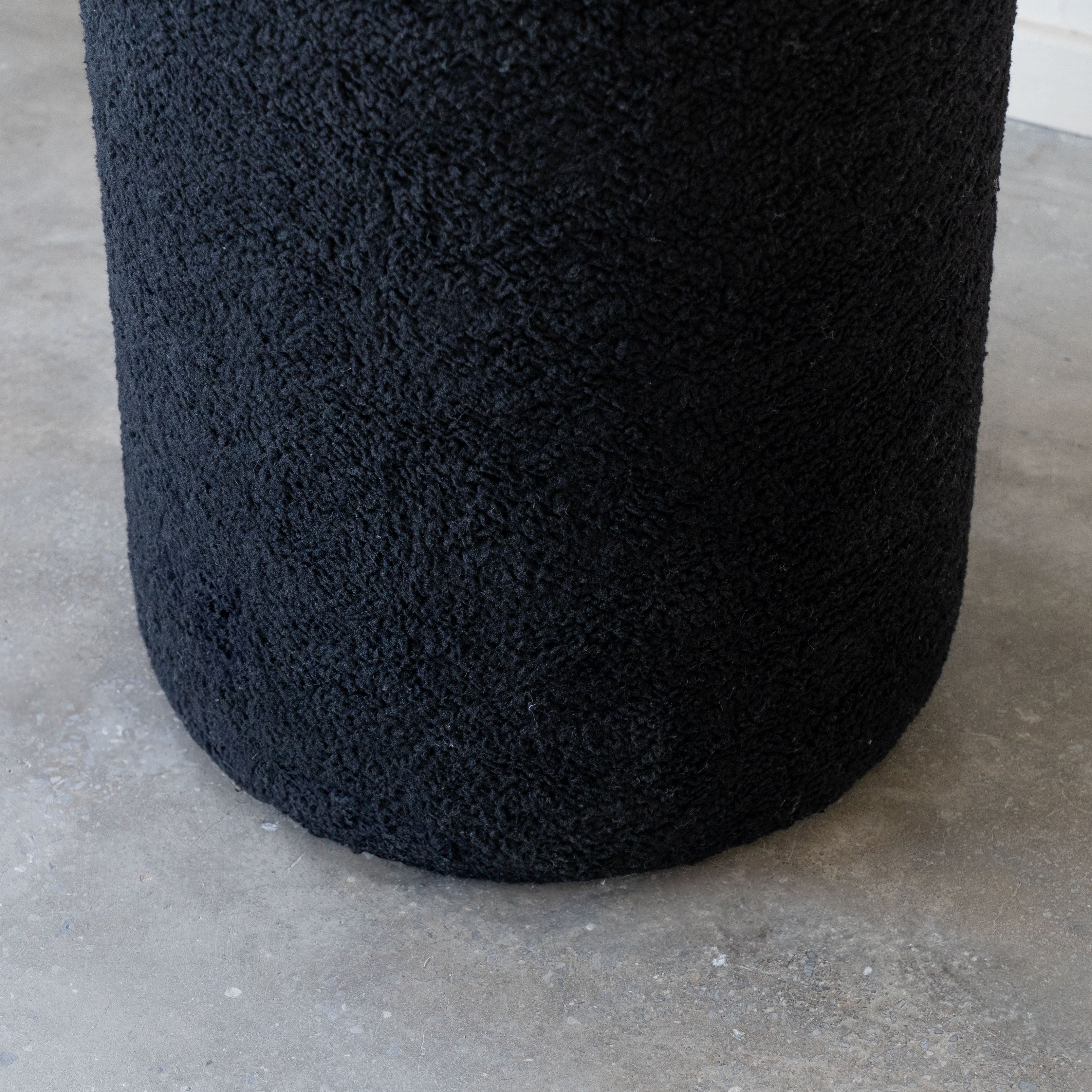 Contour Stool - Boucle - Wood and Steel Furnitures