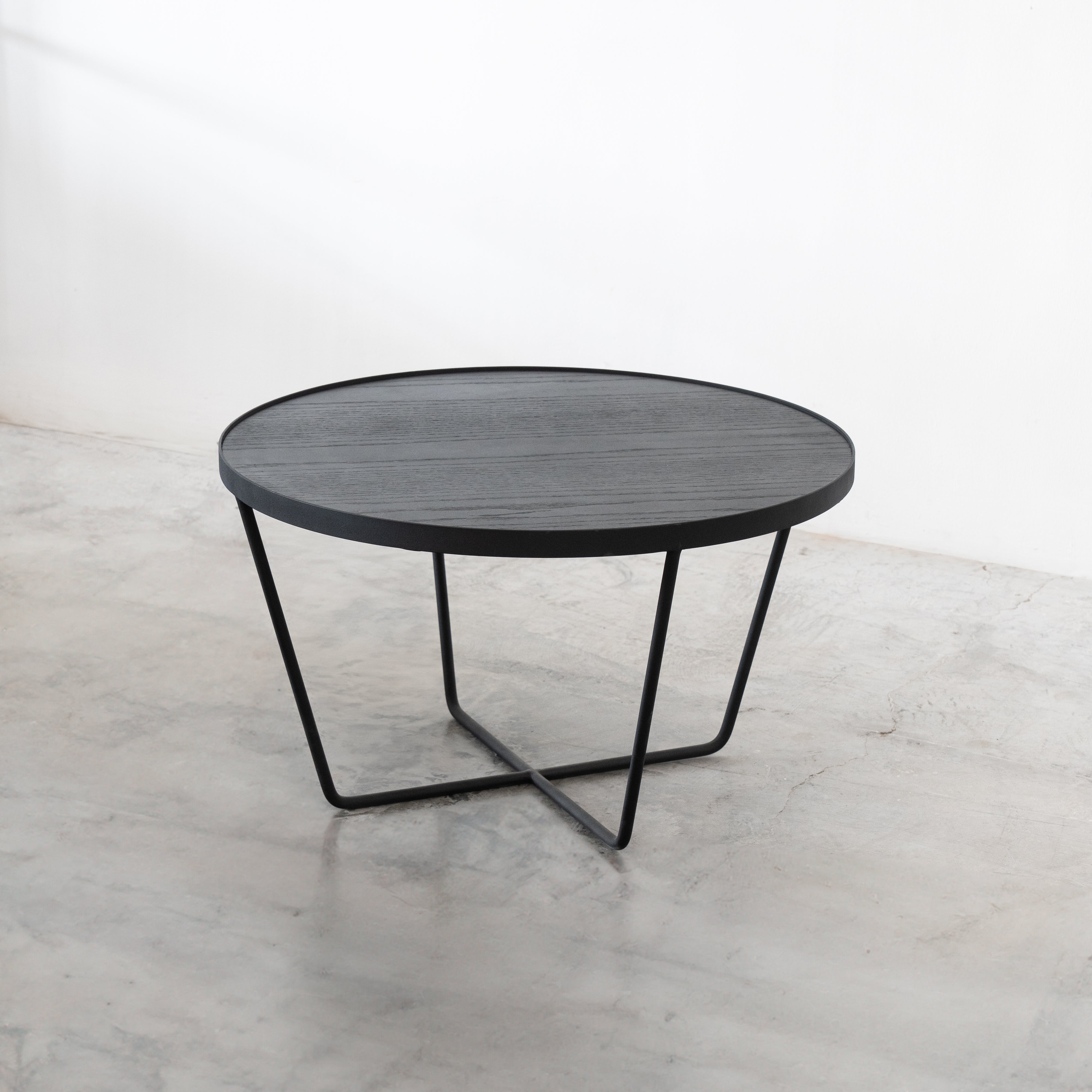 Eris Black Coffee Table-BIG - Wood and Steel Furnitures