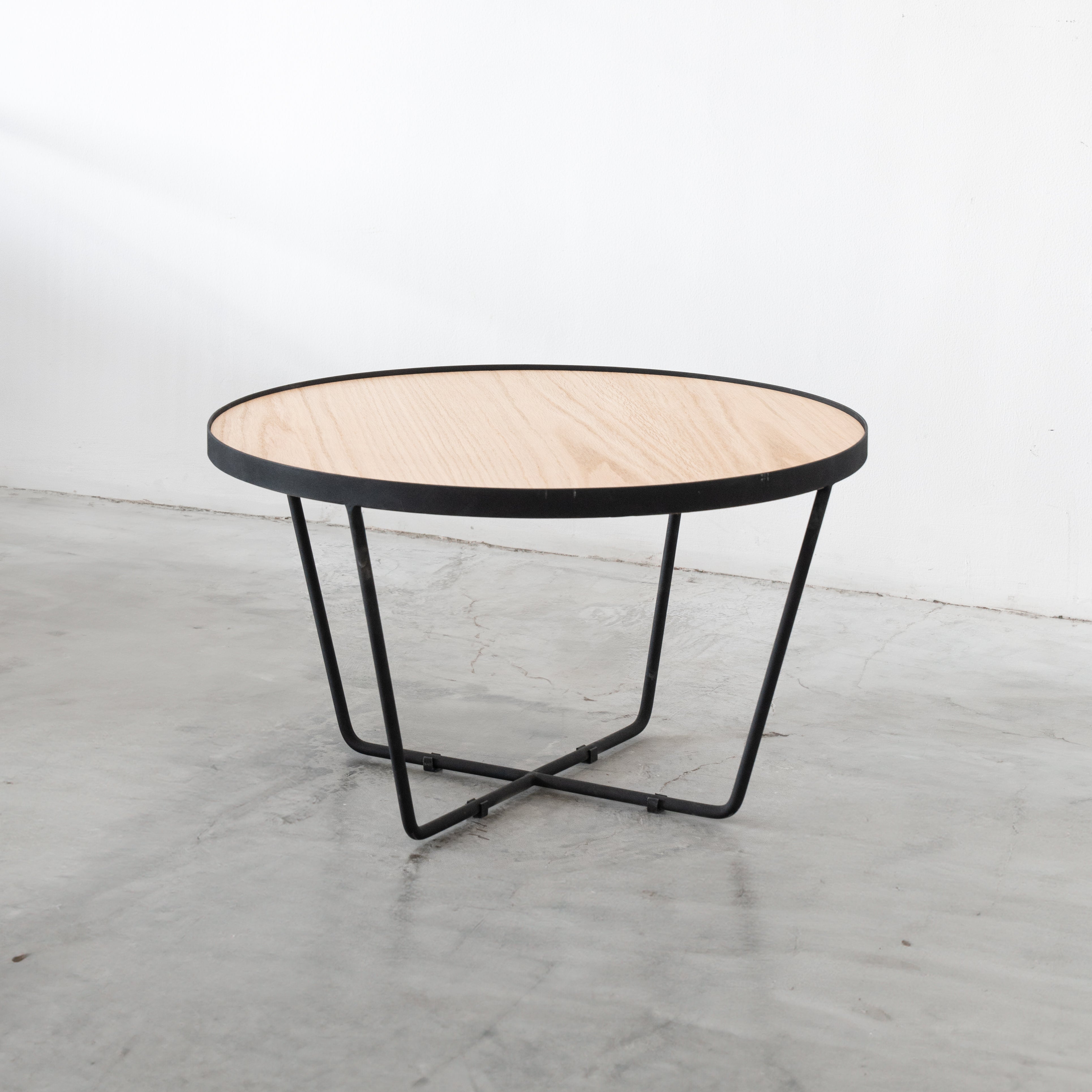 Eris Natural Coffee Table-SMALL - Wood and Steel Furnitures