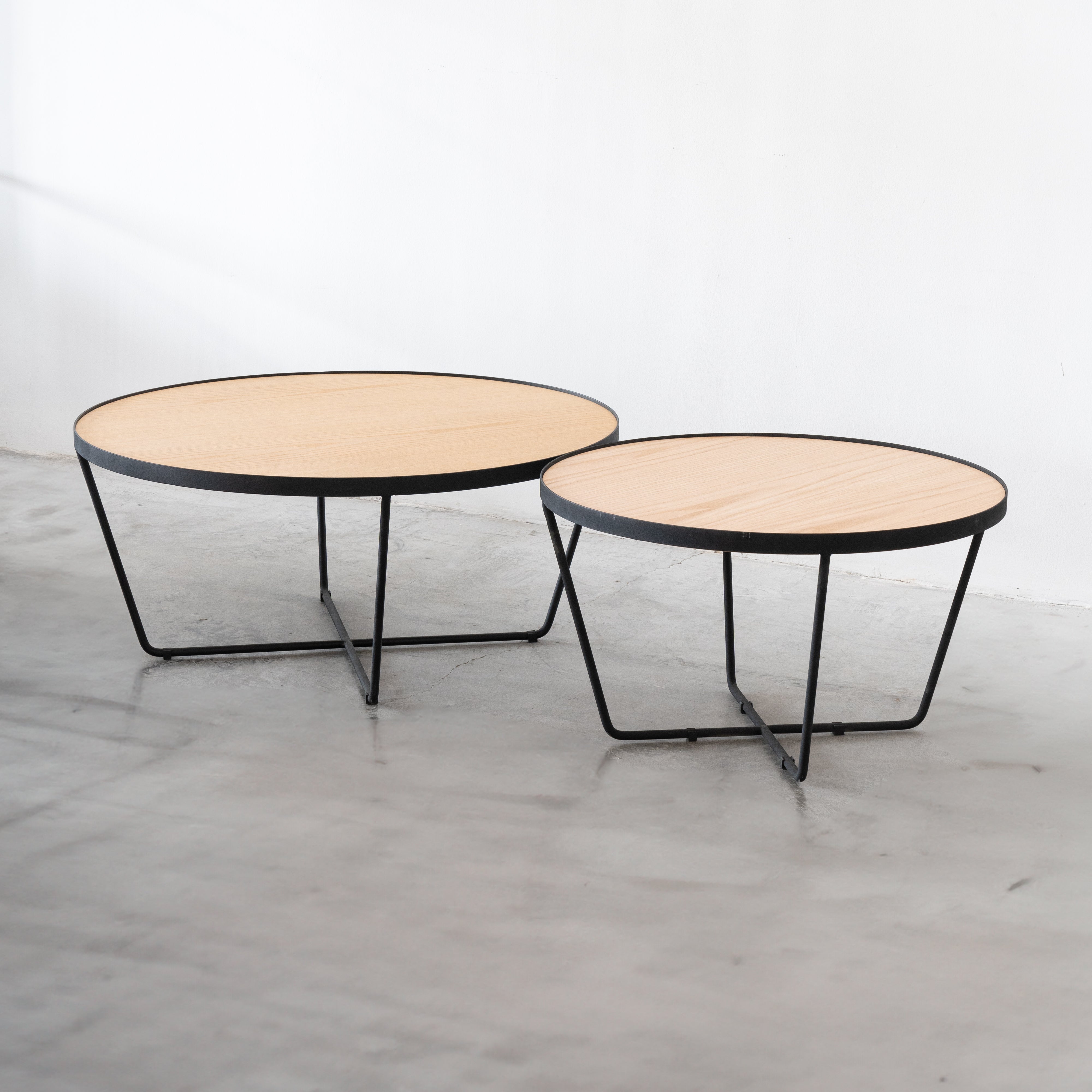 Eris Natural Coffee Table-BIG - Wood and Steel Furnitures