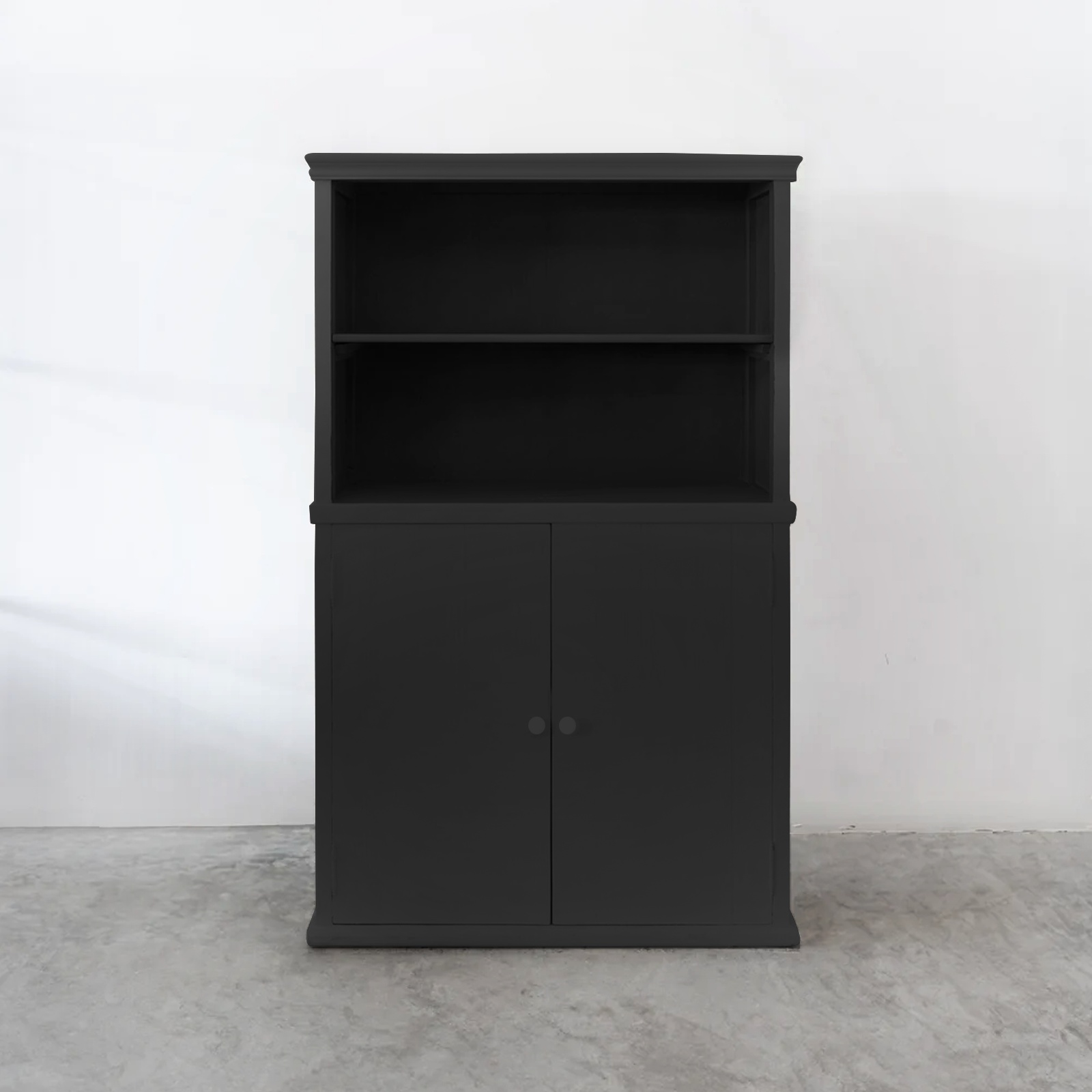 Black Port Cabinet - Wood and Steel Furnitures