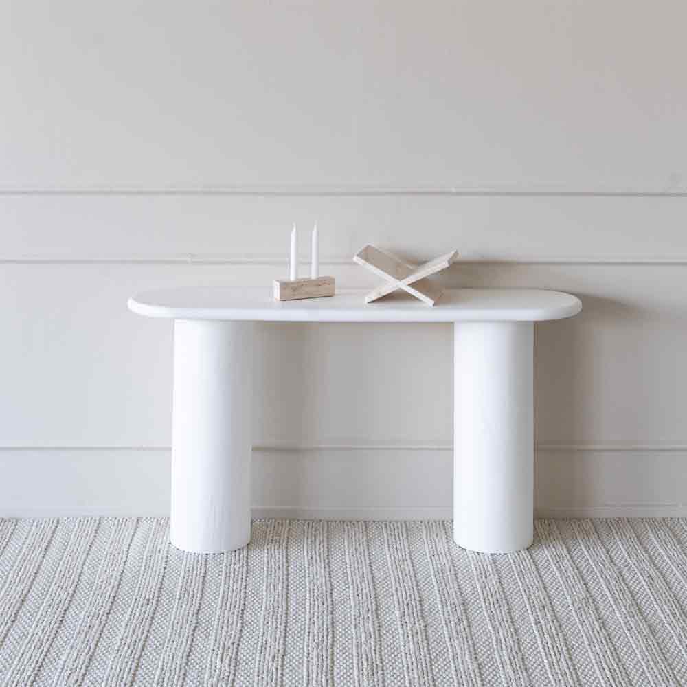 Mykonos Console - Wood and Steel Furnitures