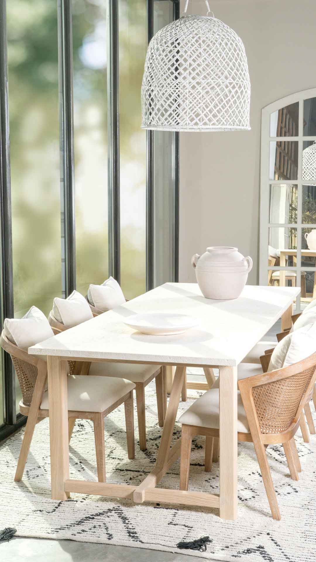 Cordoba Dining Table - Wood and Steel Furnitures