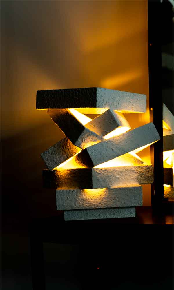 Distratto Lamp - Wood and Steel Furnitures