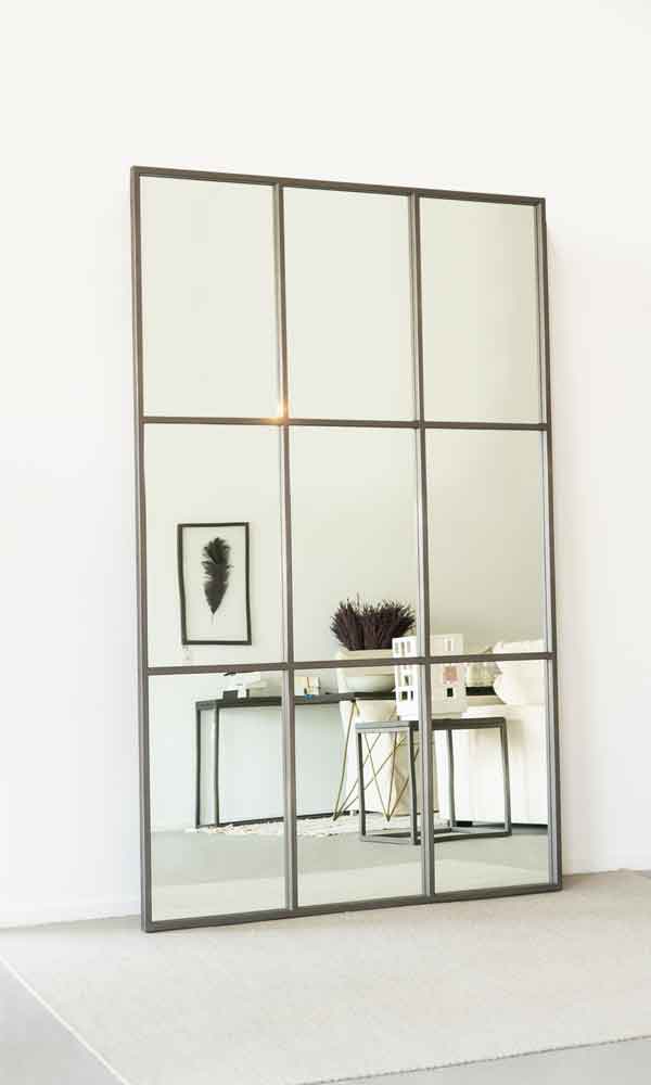 Lix Mirror - Wood and Steel Furnitures