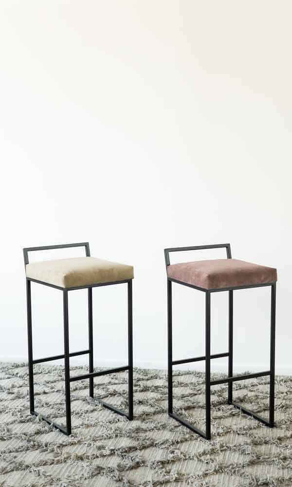 Oslo Stool - Wood and Steel Furnitures